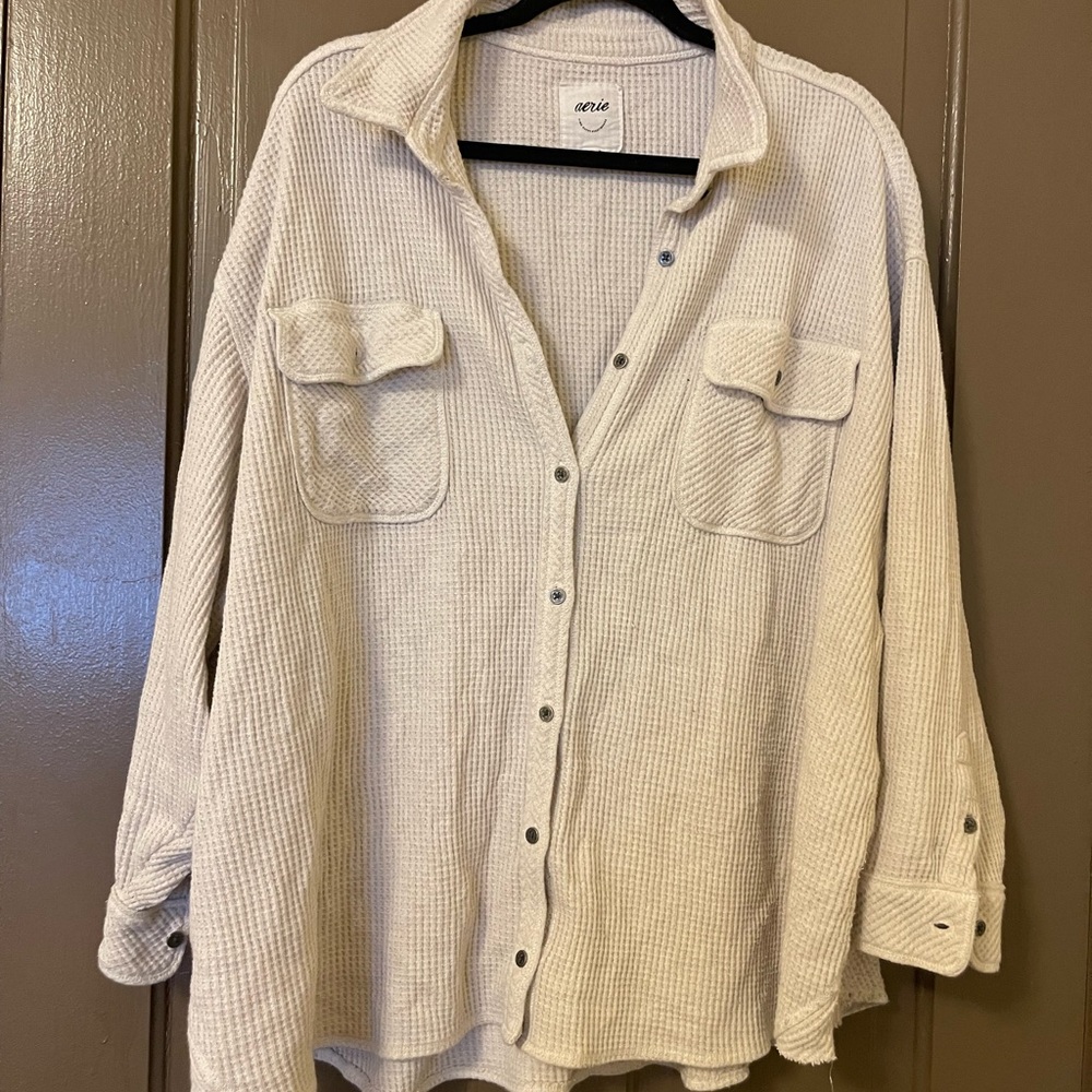 Aerie Lunberjane Top - Cream